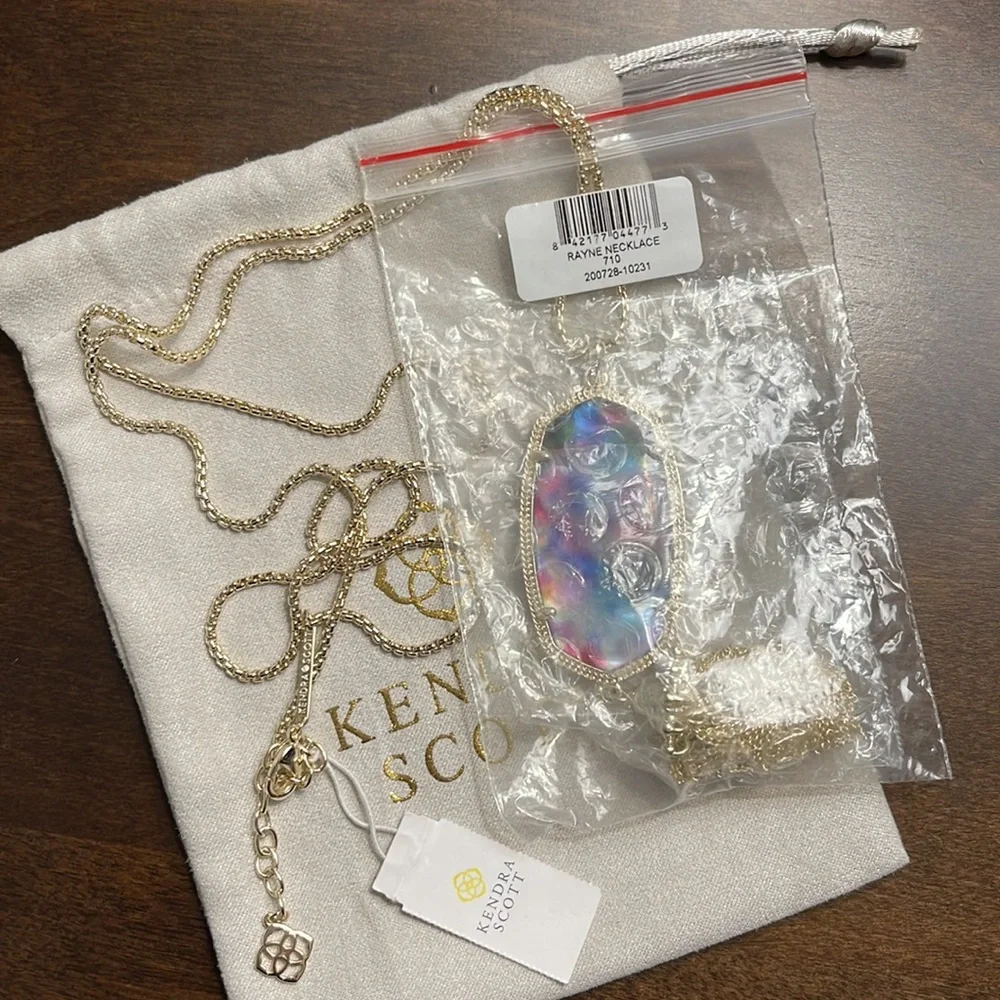 Kendra Scott Tie Dye Illusion Rayne 💙💜💗 - Picture 5 of 5